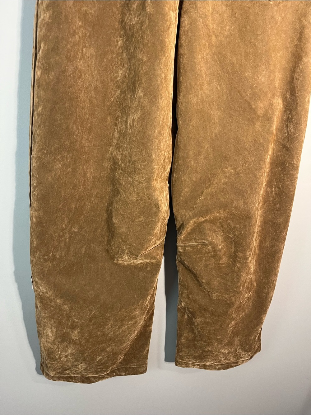 Women's Adidas Adibreak Velvet Brown Brushed Twill Pant JY2395 Size 3232 - Picture 7 of 12